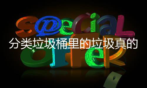 吗桶里的垃的会垃圾圾真分类分类处置