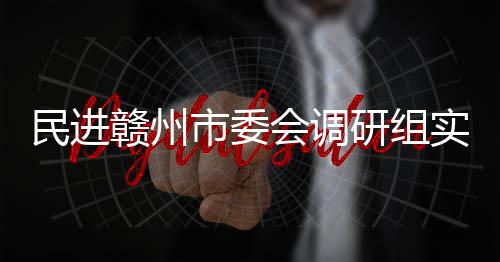 民进赣州赣州调研会调项目研组市委实地餐厨