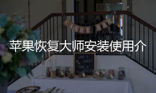 安装大师恢复苹果介绍使用